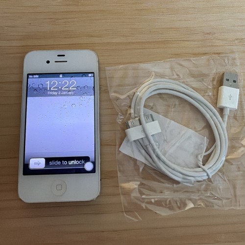 Apple iphone bianco - 4, gb,