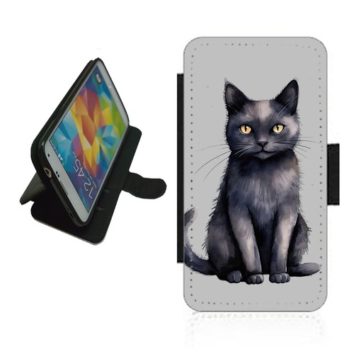 Custodia telefono gatto - , nero
